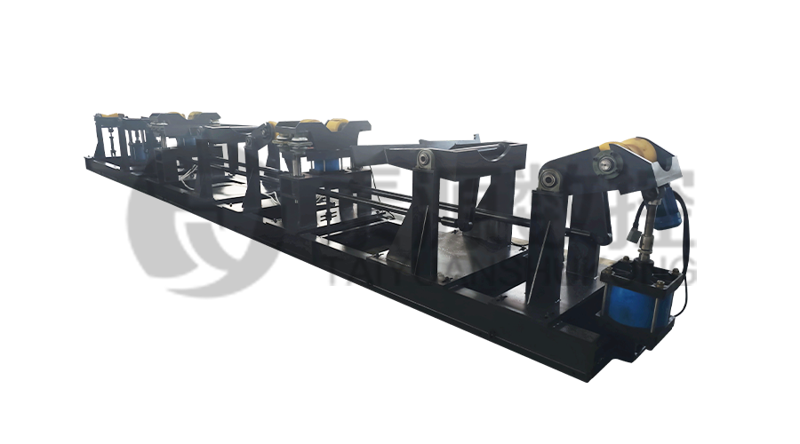 Penyelesaian bahan yang panjang dan berat Mekanisme pemuatan dan pemunggahan automatik untuk threading paip 